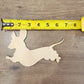 Dachshund Wood Shape, Wooden Dachshund Blank, Unfinished Dachshund wood blank, Dog, Pet, Arts Crafts DIY Projects, 1/4 inch thick Weiner dog