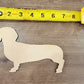 Dachshund Wood Shape, Wooden Dachshund Blank, Unfinished Dachshund wood blank, Dog, Pet, Arts Crafts DIY Projects, 1/4 inch thick Weiner dog