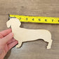 Dachshund Wood Shape, Wooden Dachshund Blank, Unfinished Dachshund wood blank, Dog, Pet, Arts Crafts DIY Projects, 1/4 inch thick Weiner dog
