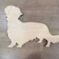 Dachshund Wood Shape, Wooden Dachshund Blank, Unfinished Dachshund wood blank, Dog, Pet, Arts Crafts DIY Projects, 1/4 inch thick Weiner dog