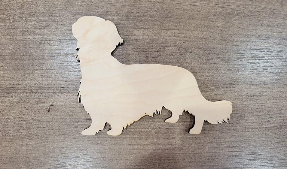 Dachshund Wood Shape, Wooden Dachshund Blank, Unfinished Dachshund wood blank, Dog, Pet, Arts Crafts DIY Projects, 1/4 inch thick Weiner dog