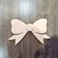 Bow Wood Shape, Wooden Bow Shape Blank, Unfinished Bow, Shapes for Crafts DIY Wood Blank, Sign Making, Childrens Signs, Custom, Personalized