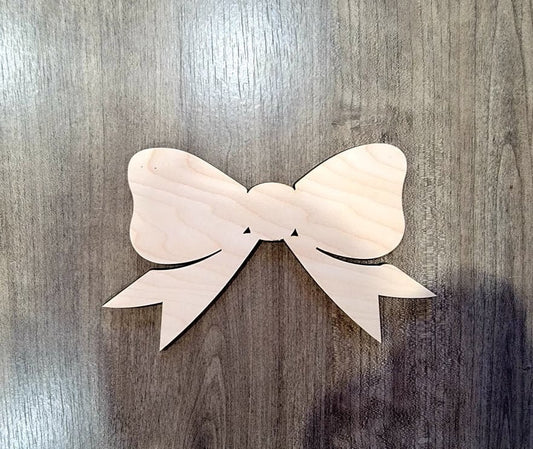Bow Wood Shape, Wooden Bow Shape Blank, Unfinished Bow, Shapes for Crafts DIY Wood Blank, Sign Making, Childrens Signs, Custom, Personalized