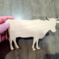 Cow Wood Shape, Wooden Cow Shape Blank, Unfinished Cow, Shapes for Crafts DIY Wood Blank, Sign Making, Childrens Signs, Custom, Personalized