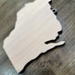 Wisconsin Ornaments, Bulk wood cut out Blanks, Unfinished, state Shaped Wood Ornament, DIY, Christmas ornaments, Blanks for Crafts, sign making