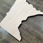 Minnesota Ornaments, Bulk wood Cut out Blanks, Unfinished, state Shaped Wood Ornament, DIY, Christmas ornaments, Blanks for Crafts, sign making