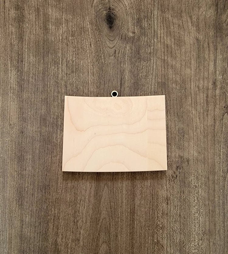 Colorado Ornaments, Bulk wood cut out Blanks, Wholesale Wood Ornaments, Unfinished, state Shaped