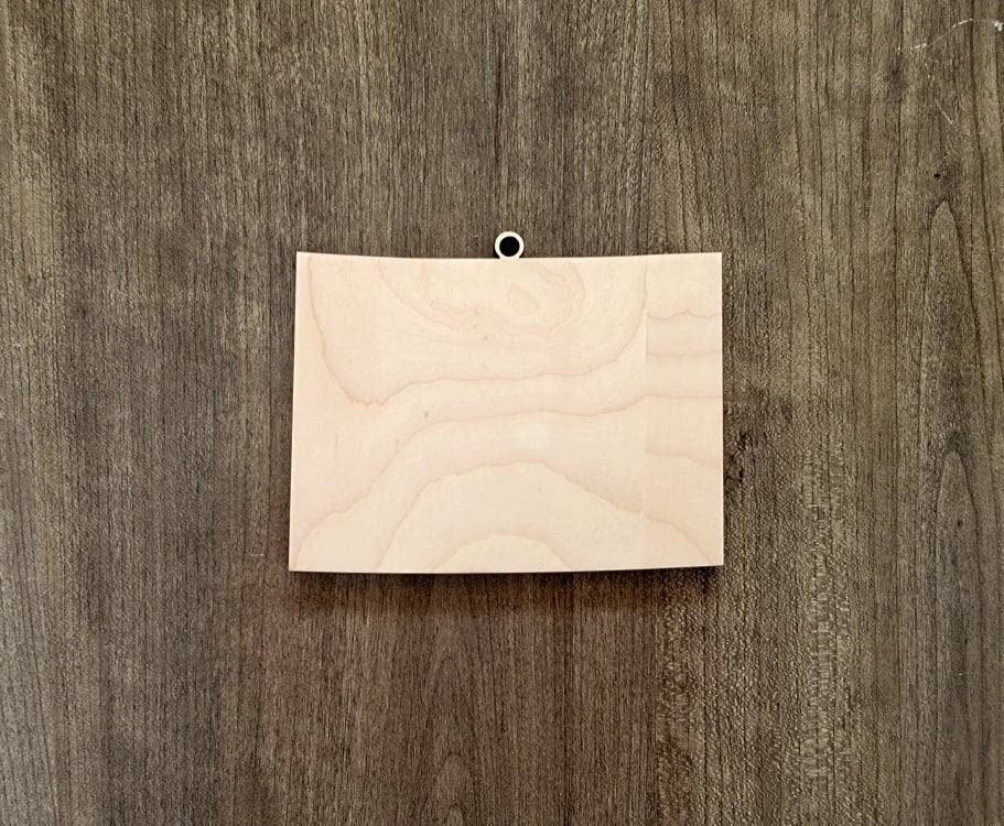 Colorado Ornaments, Bulk wood cut out Blanks, Wholesale Wood Ornaments, Unfinished, state Shaped