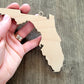 Florida Ornaments, Bulk wood cut out Blanks, Unfinished, state Shaped Wood Ornament, DIY, Christmas ornaments, Blanks for Crafts, sign making