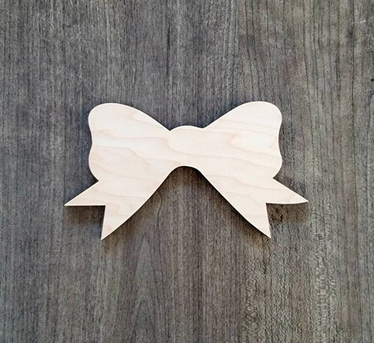 Bow Wood Shape, Wooden Bow Shape Blank, Unfinished Bow, Shapes for Crafts DIY Wood Blank, Sign Making, Childrens Signs, Custom, Personalized