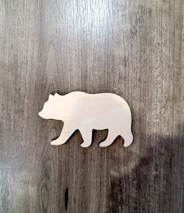 Bear Wood Shape, Wooden Bear Shape Blank, Unfinished Bear Cut out, Shapes for Crafts DIY Wood Blank, Sign Making, Childrens Signs, Custom