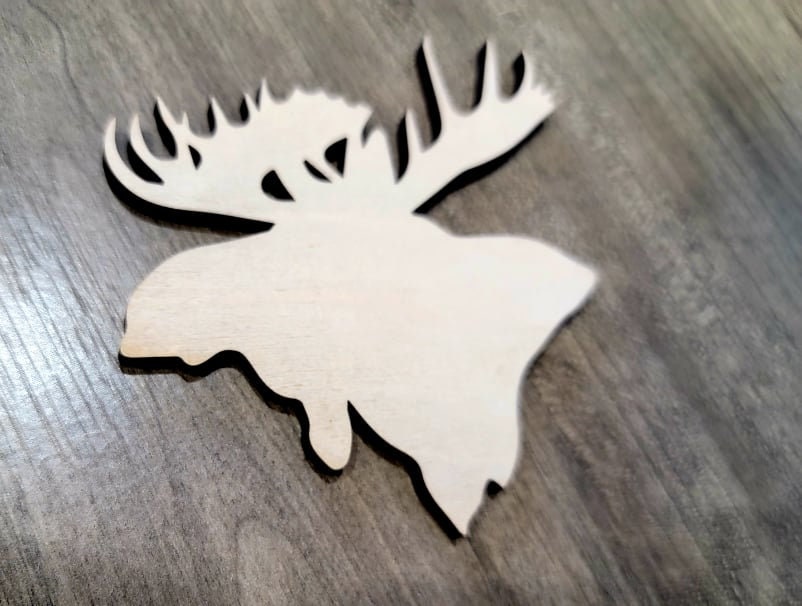 Moose Wood Shape, Wooden Moose Shape Blank, Unfinished Moose Cut out, Shapes for Crafts DIY Wood Blank, Sign Making, Childrens Signs, Custom