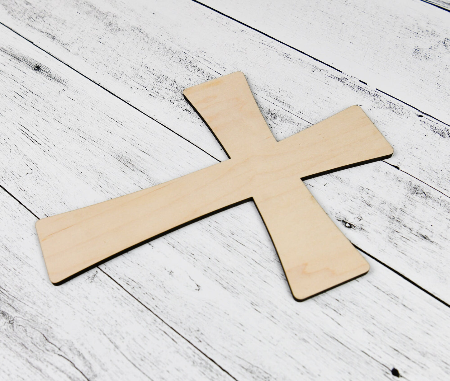 Wood Cross, 1/4" thick, Various heights available, option to customize with engrave