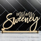 Custom Mr and Mrs Sign for sweetheart table at wedding, Personalized wedding name sign