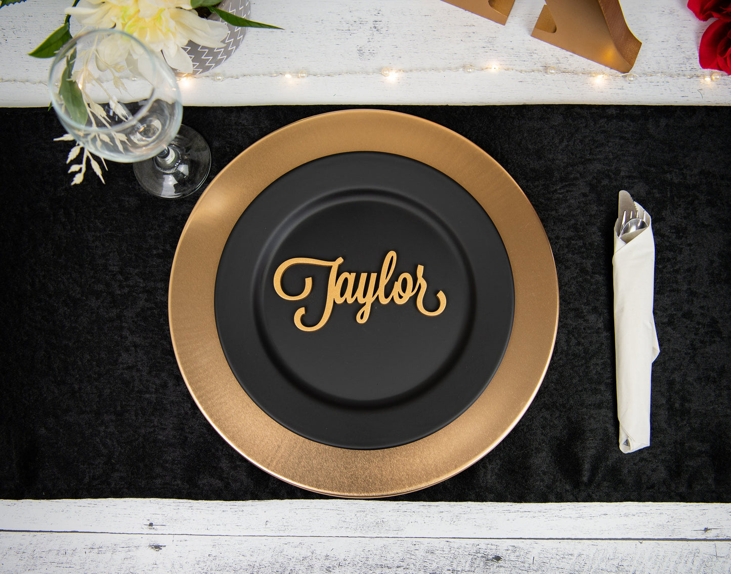 Custom Name Place Cards for Wedding Table Settings, Thanksgiving plate settings or any other special occasion event.