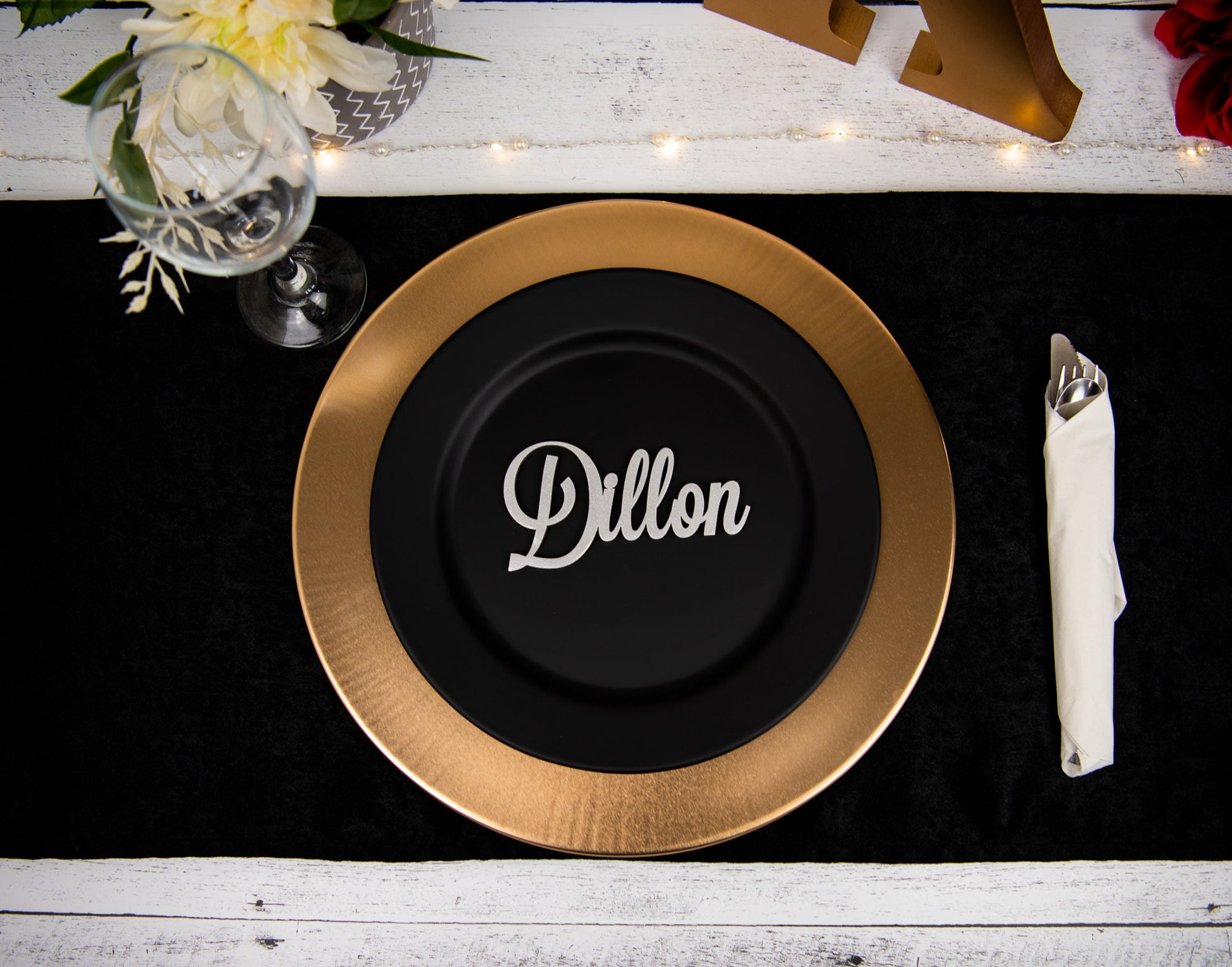 Custom Name Place Cards for Wedding Table Settings, Thanksgiving plate settings or any other special occasion event.