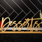 Desserts Sign, Desserts Wedding Sign, Freestanding Desserts Table Sign, Wood Desserts Table Sign, Custom Wedding decor, Wedding table sign
