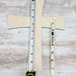 Wood Cross, 1/4" thick, Various heights available, option to customize with engrave