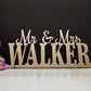 Custom Wedding Name Sign For Head Table, Mr & Mrs sign for sweetheart table