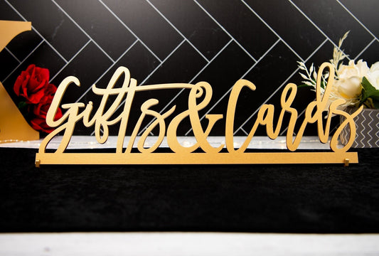 Gifts & cards sign. Script Gifts and cards sign. Gift Sign. Card Sign. Gift table sign. Wedding signs. Wood Gift and card sign, Grad Sign