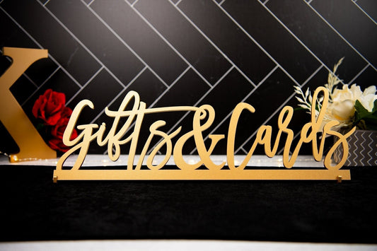 Gifts & cards sign. Script Gifts and cards sign. Gift Sign. Card Sign. Gift table sign. Wedding signs. Wood Gift and card sign, Grad Sign