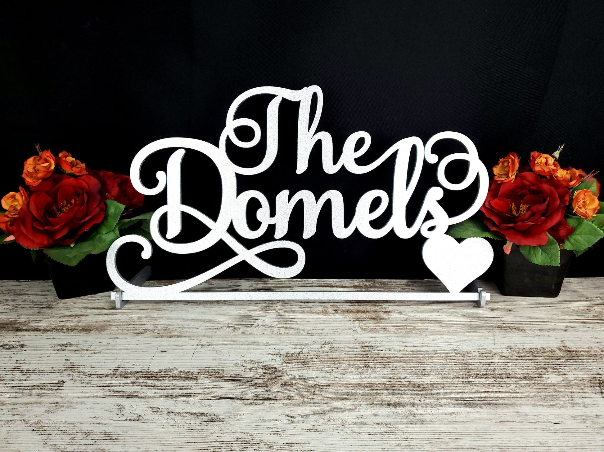 Custom Wedding Name Sign For Head Table, Mr & Mrs sign for sweetheart table