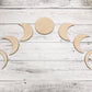 Moon Phase Wood Blanks for Home Decor, Crafts, or DIY sign making, Wooden Moons, Natural Bojo Decor, Wall hanging, Wall art, Crescent moons
