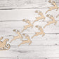Santa Sleigh & Reindeer Wood Shapes, Wooden Christmas Shape, Unfinished, DIY Blank, Santas Reindeer, Wood Arts and Crafts, Holiday Ornaments