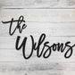 Custom Wedding Decor Backdrop Wood Name Sign, Wooden Last Name Sign - Personalized