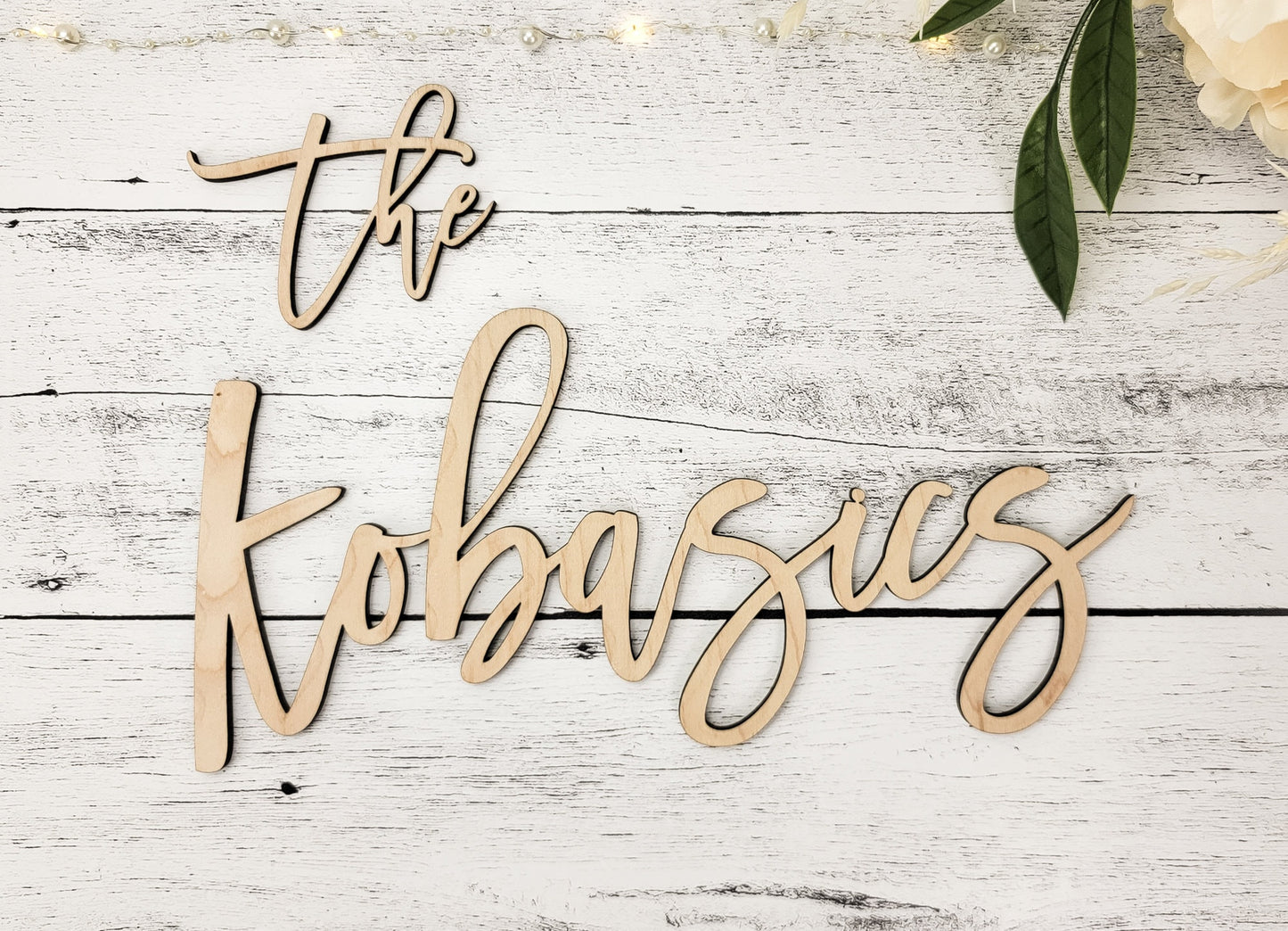 Custom Wedding Decor Backdrop Wood Name Sign, Wooden Last Name Sign - Personalized