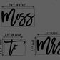 Miss to Mrs backdrop sign for bridal shower or engagement party, Wood Bridal Shower Decor, Custom Wedding Decor, Wooden word cutouts