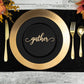 Gather Place Cards, Thanksgiving Table Plate Settings, Gather Wood Word, Holiday Decor, Thanksgiving Place settings, Small Thankful Sign