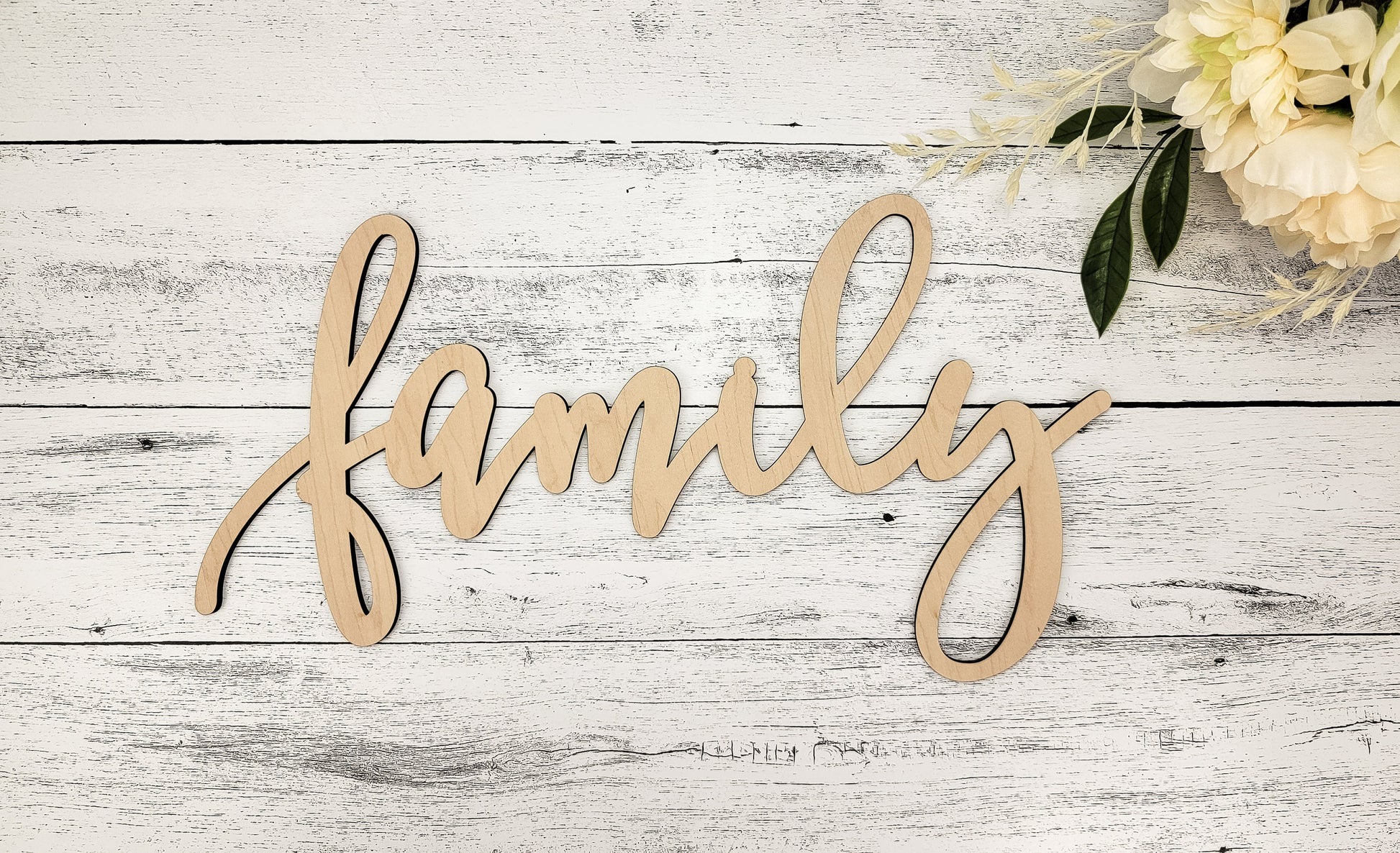 Family Sign, Wall art home decor, Wood Word