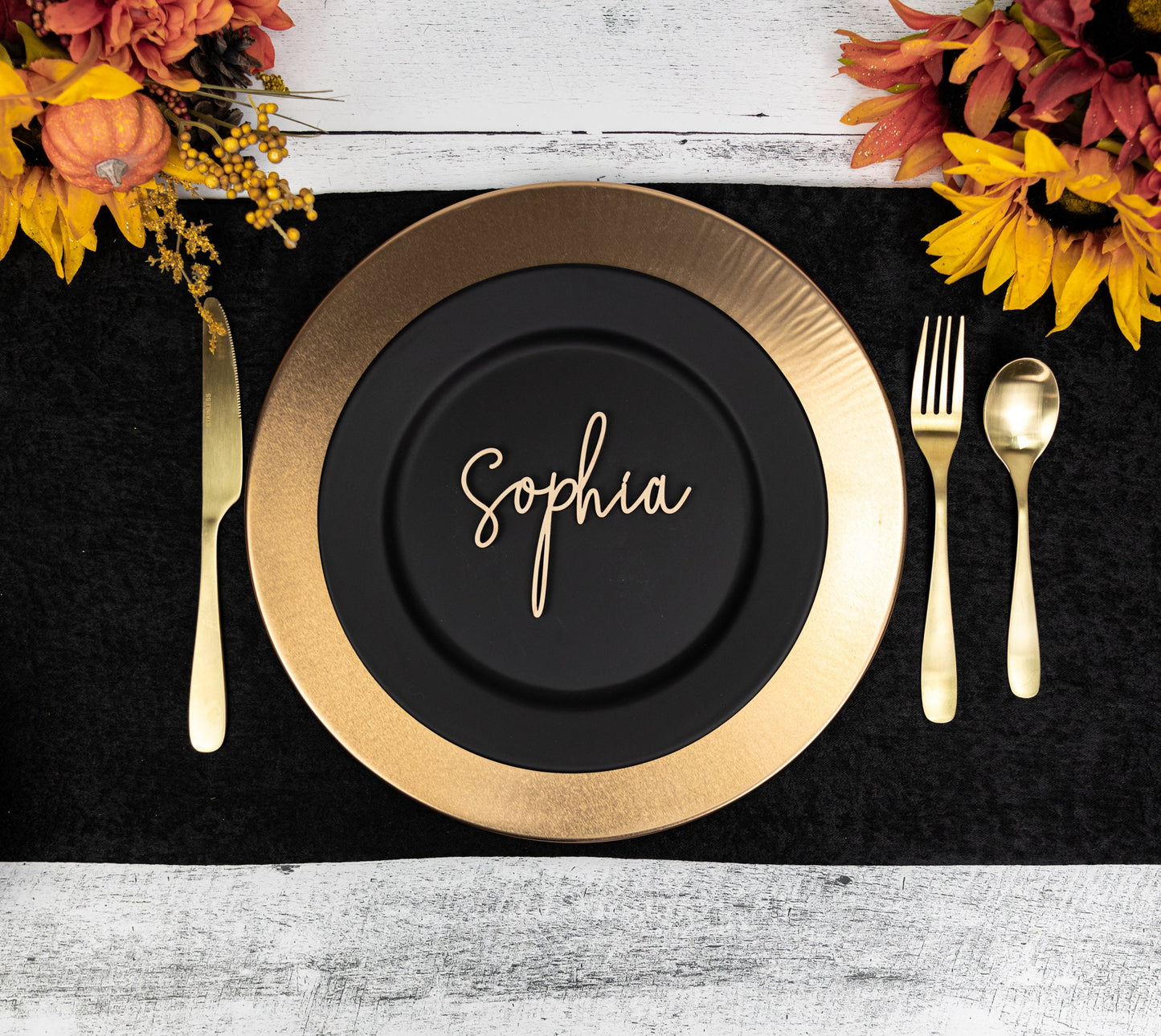 Name Place Cards. Wedding Name Place Plates. Small Wood Name Tag Cutouts