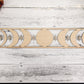 Moon Phase Sign, Wooden Moons, Wood Bojo Decor, Wall hanging, Wall art, Crescent moon art, Natural Home Decor, Celestial, Bohemian, Stars