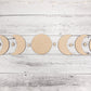Moon Phase Sign, Wooden Moons, Wood Bojo Decor, Wall hanging, Wall art, Crescent moon art, Natural Home Decor, Celestial, Bohemian, Stars