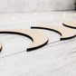 Moon Phase Wood Blanks for Home Decor, Crafts, or DIY sign making, Wooden Moons, Natural Bojo Decor, Wall hanging, Wall art, Crescent moons