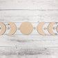 Moon Phase Wood Blanks for Home Decor, Crafts, or DIY sign making, Wooden Moons, Natural Bojo Decor, Wall hanging, Wall art, Crescent moons