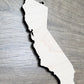 California Ornament, CA State Shape Bulk wood Blank, Unfinished, Wood Ornament, DIY, Christmas ornaments, Blanks for Crafts, sign making
