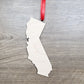 California Ornament, CA State Shape Bulk wood Blank, Unfinished, Wood Ornament, DIY, Christmas ornaments, Blanks for Crafts, sign making