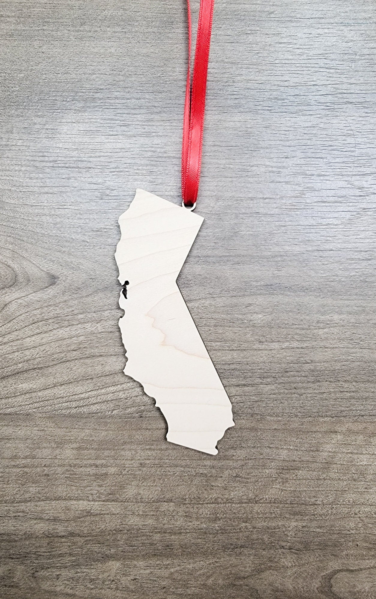 California Ornament, CA State Shape Bulk wood Blank, Unfinished, Wood Ornament, DIY, Christmas ornaments, Blanks for Crafts, sign making