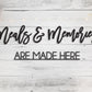 Meals and Memories Are Made Here Sign, Custom Dining Room Sign Decor, Wood Word Cutout Phrase for family kitchen sign, Gift for Mom, Grandma