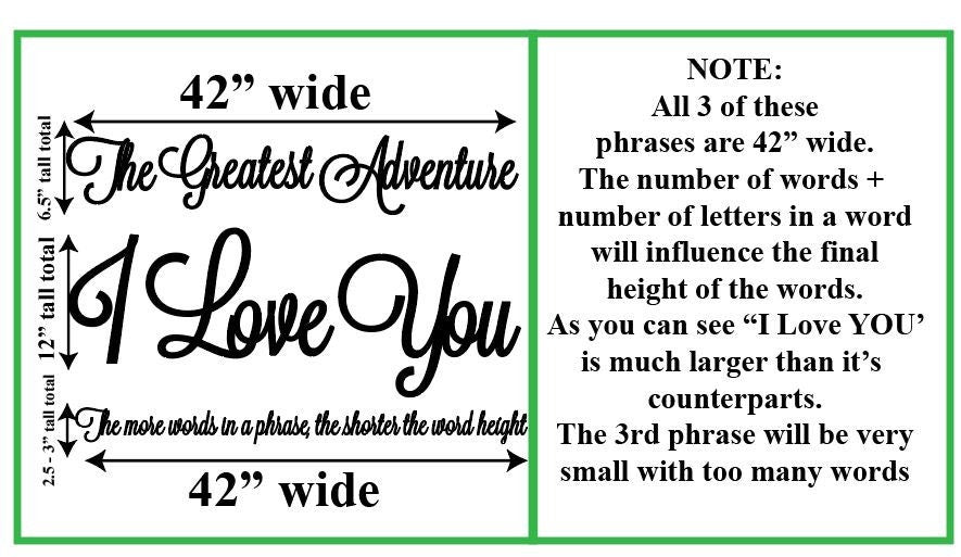 Custom wood words, Personalized word sign, Wooden Word Cutout Wall Art Phrases