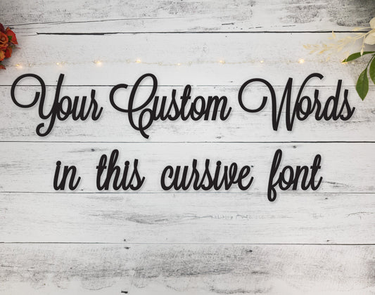 Custom wood words, Personalized word sign, Wooden Word Cutout Wall Art Phrases