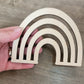 Rainbow Wood Shape, Wooden Rainbow Shape Blank, Unfinished Rainbow Cut out, Crafts DIY Blank for Sign Making, Boho Decor, Childrens Signs