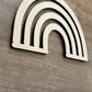 Rainbow Wood Shape, Wooden Rainbow Shape Blank, Unfinished Rainbow Cut out, Crafts DIY Blank for Sign Making, Boho Decor, Childrens Signs