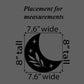 Crescent Moon + Leaf Wood Shape Sign, Wooden Moon Shape Blank, Unfinished Cut out, Crafts DIY for Sign Making, Boho Decor theme Natural 005