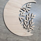Crescent Moon + Leaf Wood Shape Sign, Wooden Moon Shape Blank, Unfinished Cut out, Crafts DIY for Sign Making, Boho Decor theme Natural 005