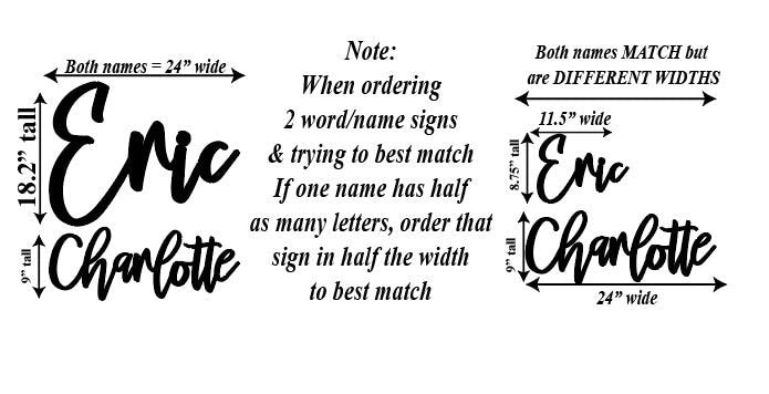 Custom Wood Word, Personalized Word sign