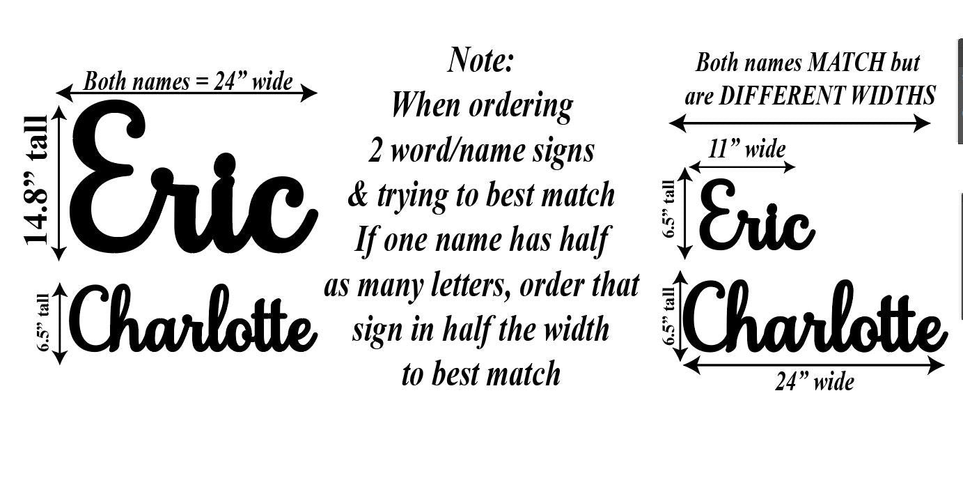 Custom Wood Word, Personalized Word sign